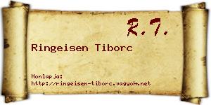 Ringeisen Tiborc névjegykártya